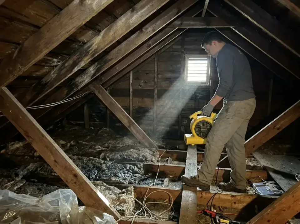attic-water-damage-drying-proc-007 — frequently asked questions, Emergency Water Extraction & 24/7 Flood Response in Bellevi…